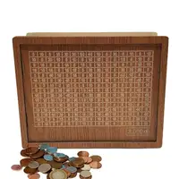 Money Box With Counter Home Counter Wooden Piggy Bank Wooden Craft Decoration Gift Children's Savings Target Gifts 1