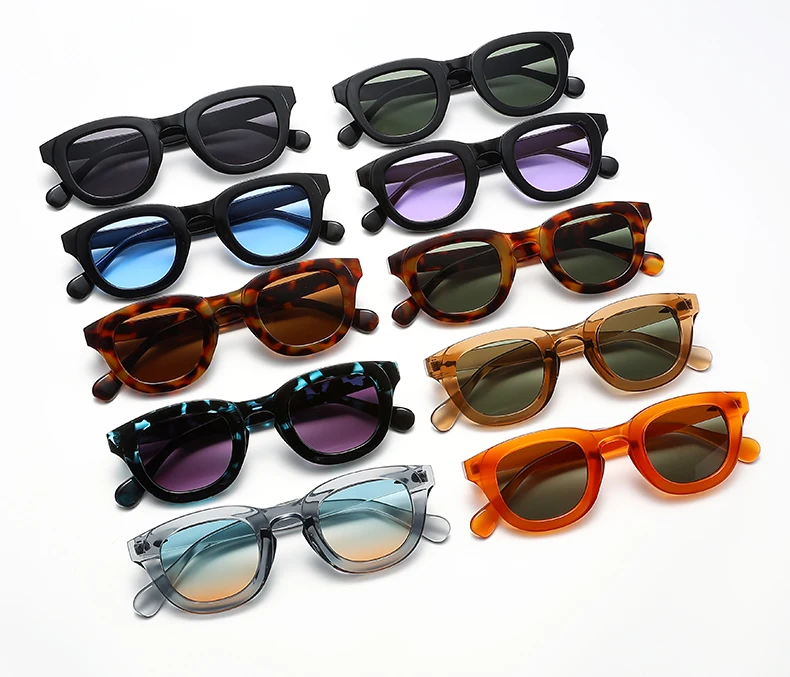 Wandern 2024, neue Anti-Licht-Brille, weiblich, ovaler Rahmen, dicker Rahmen, kleines Gesicht, Persönlichkeit, Brille, mehrfarbig, modische Brille – Detail 16