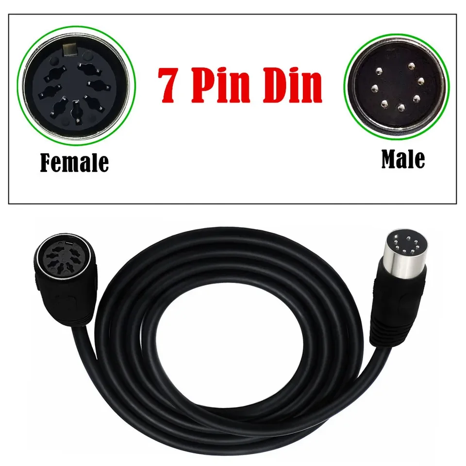 RUNCCI-YUN 12pcs 6 Pin DIN Connector,DIN Panel Ount Connector,DIN Ale To Feale Audio