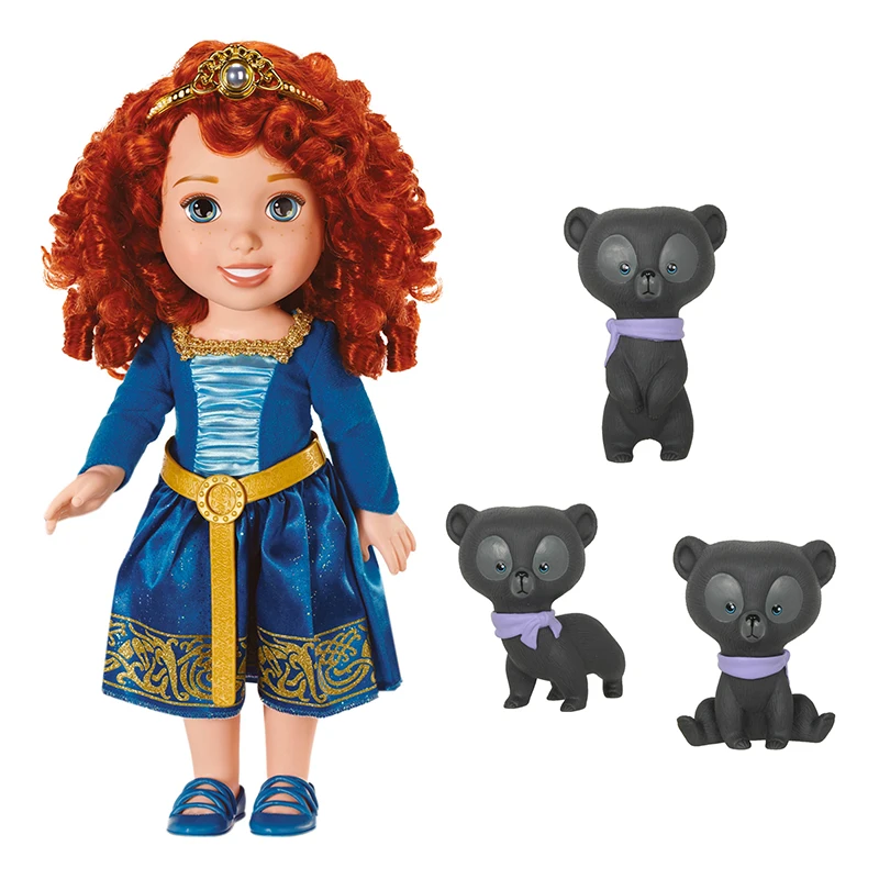 My First Disney Princess Toddler Merida Doll with Bear Brochers