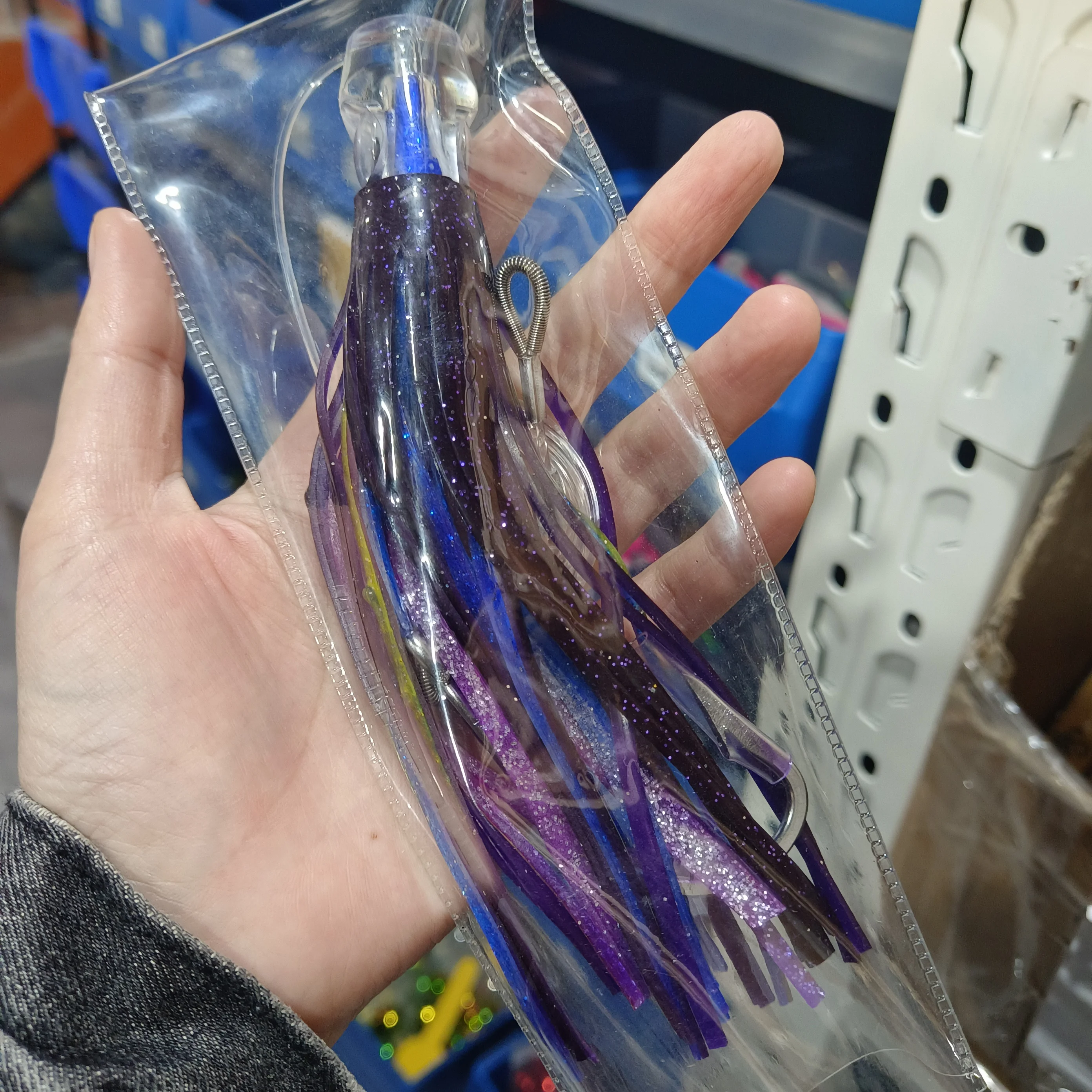 OBSESSION 부드러운 문어 루어 트롤링 플로팅 소프트 스커트, 실리콘 Mahi Marlin Wahoo, 후크 드래그 낚시 미끼, TR001, 50g, 5.5 인치