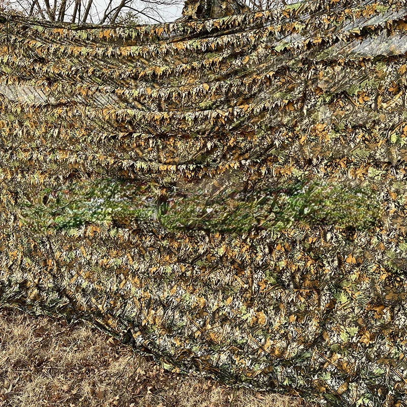3D Bionic Maple Leaf Camouflage Cloth Aerial Photography Camo Net Jungle Mine Concealment Cover Cloth Tree Blind