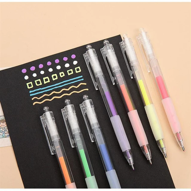 3D Jelly Pens Glossy Gel Refill Pen Set Bright Color Art Marker Fluorescent  Graffiti Pen Gift Sketching Highlighters Stationery - AliExpress