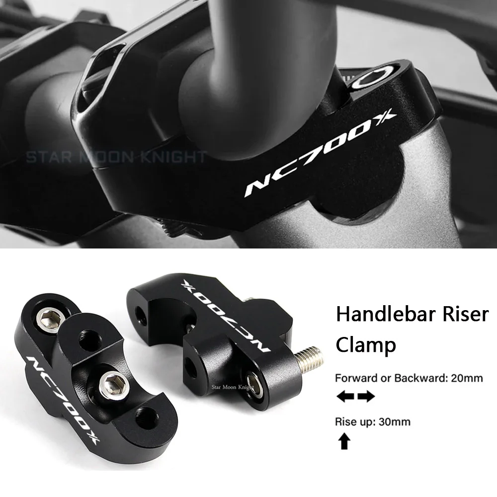 

For Honda NC700X NC 700 X 700x NC700 X NC750X NC750S NC700SMotorcycle Accessories Handlebar Riser Handle Bar Clamp Extend Adapt