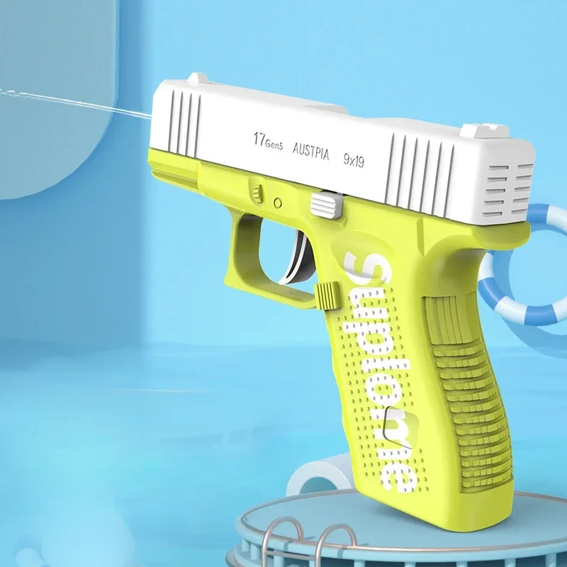 Mini Water Gun Desert Eagle G17 Mechanical Continuous Firing Small Pistol Summer Outdoor Beach Poor Toy Shoot Water Gun for Kids water guns water toy launcher