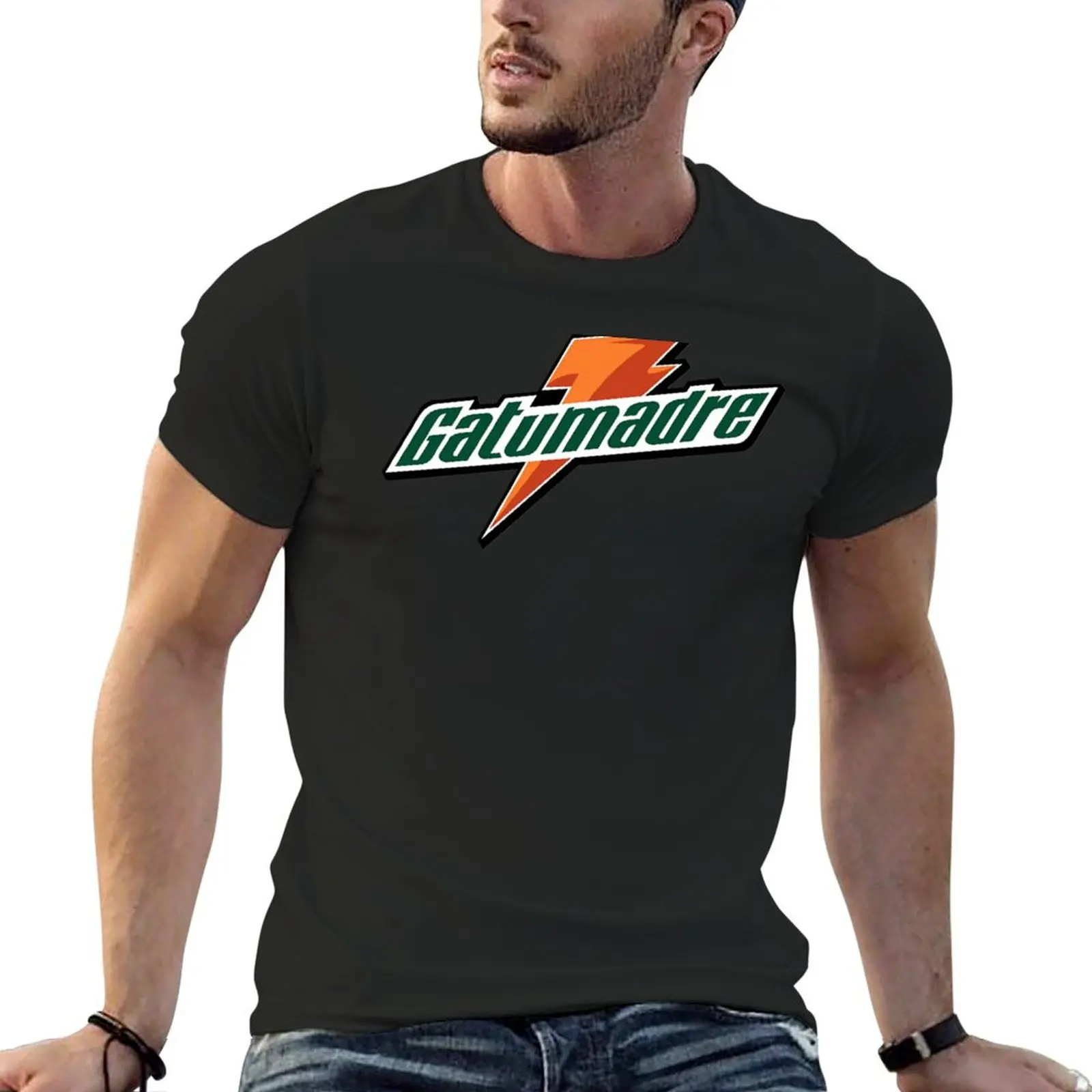 

Gatumadre T-shirt anime vintage clothes T-shirts for men cotton