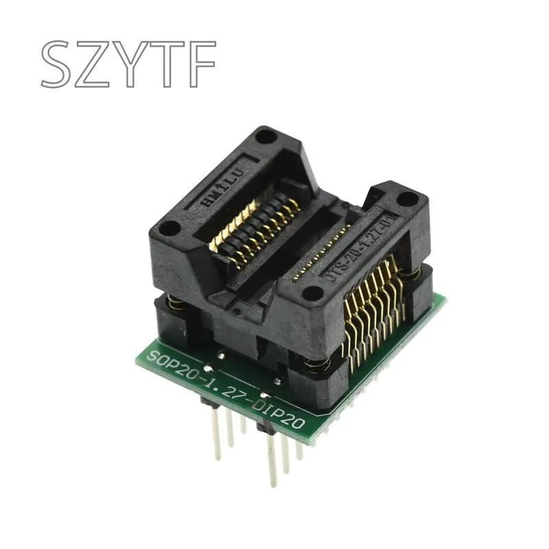 Top Quality Chip programmer SOP20 1.27   wide body SOP8 adapter socket to DIP20