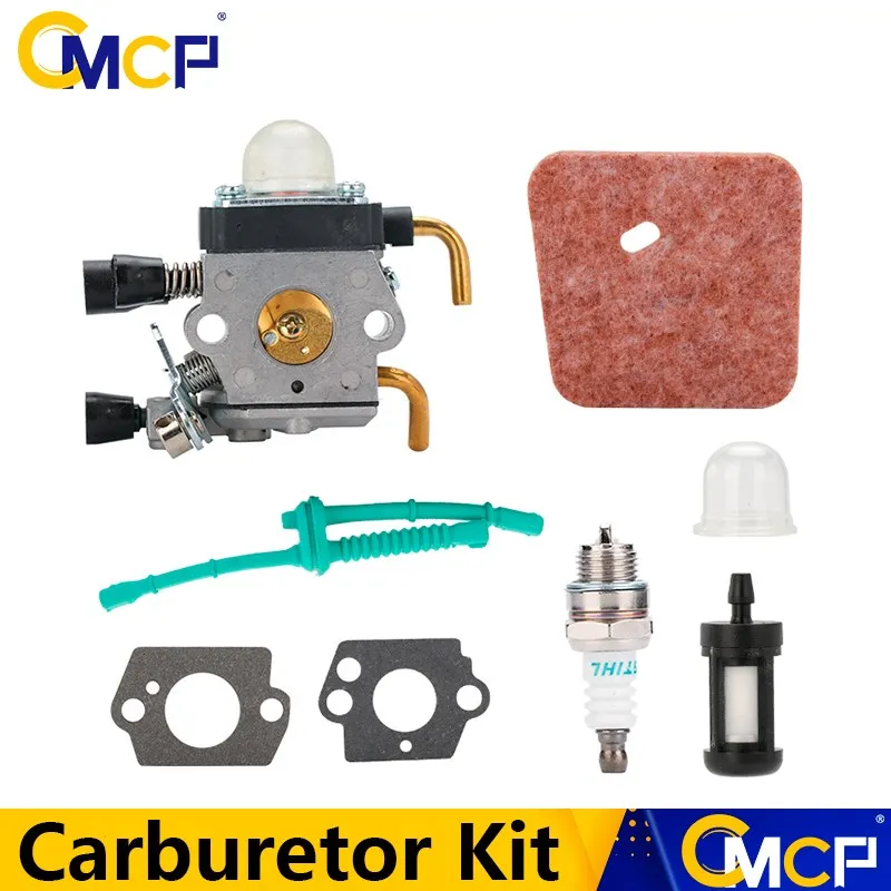 

CMCP Carburetor Kit For Stihl FS38 FS45 FS55 FS55C FS55R FS55RC FS46 FS46C KM55 HL45 FS45C FS85 String Trimmer Weed Eater Parts