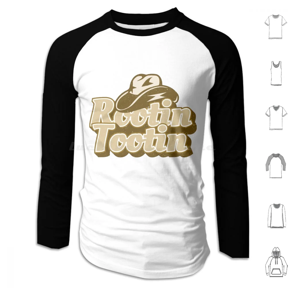 

Tootin , Cowboy Hoodie cotton Long Sleeve Western Funny