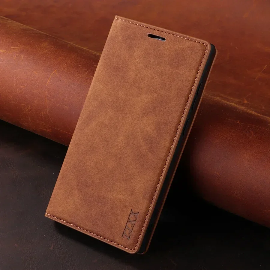 Wallet Skin Feel Flip Leather Phone Case