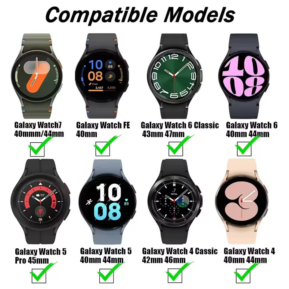Silicone Magnetic No-Gap Watch Band - 20mm Premium Strap Bracelet