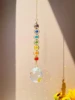 1pc Crystal Suncatcher Mobile Meditation Home Decor Rainbow Maker Prism Suncatcher (Rainbow and Fantasy) 6