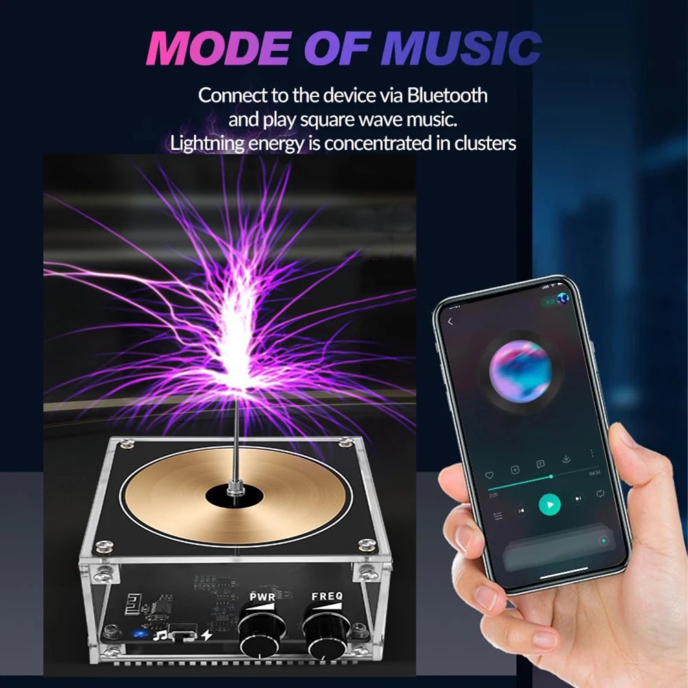 Musical Tesla Coil Drahtlose Übertragung Beleuchtung Musik Tesla Spule  Modul Multi-Funktion Bluetooth Wissenschaftliche Experiment Werkzeuge -  AliExpress