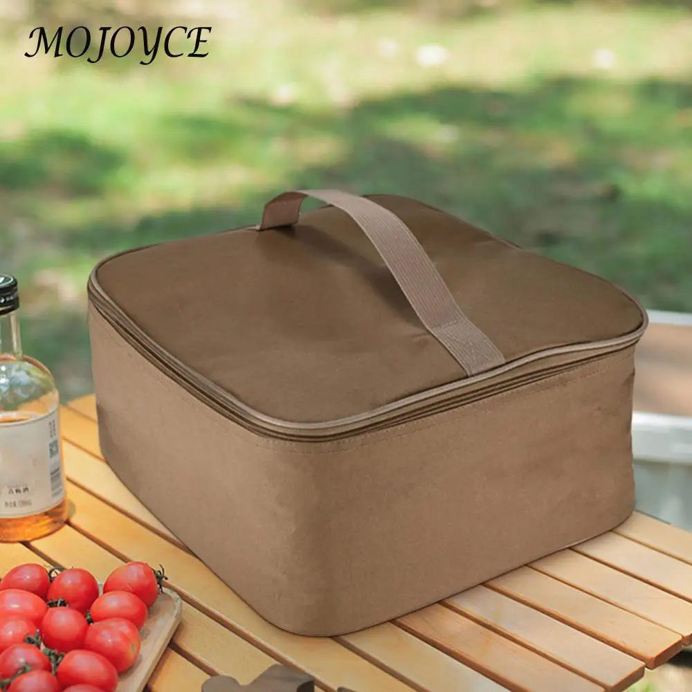 Camping Gas Tank Storage Bag Oxford Cloth Gas Stove Canister Pot Carry Bags Versatile Wear Resistant for Outdoor Camping Picnic