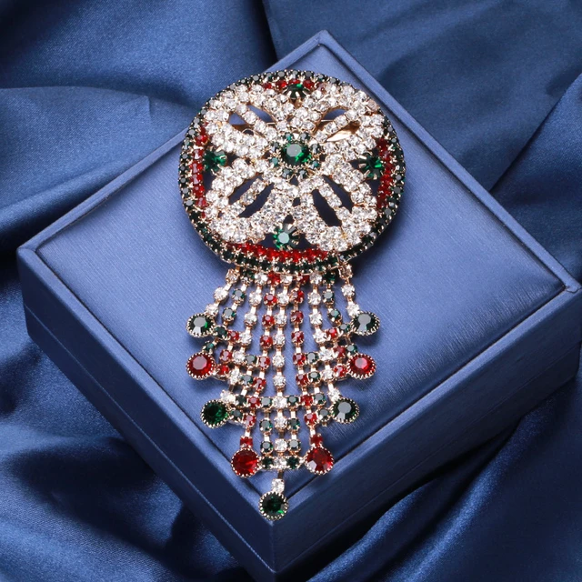 SHMIK Vinteage Cloth Palace Baroque Style Camellia Brooches Jewerly For  Women Lady Elegant Pearl Tassel Badges Lapel Pin Brooch - AliExpress