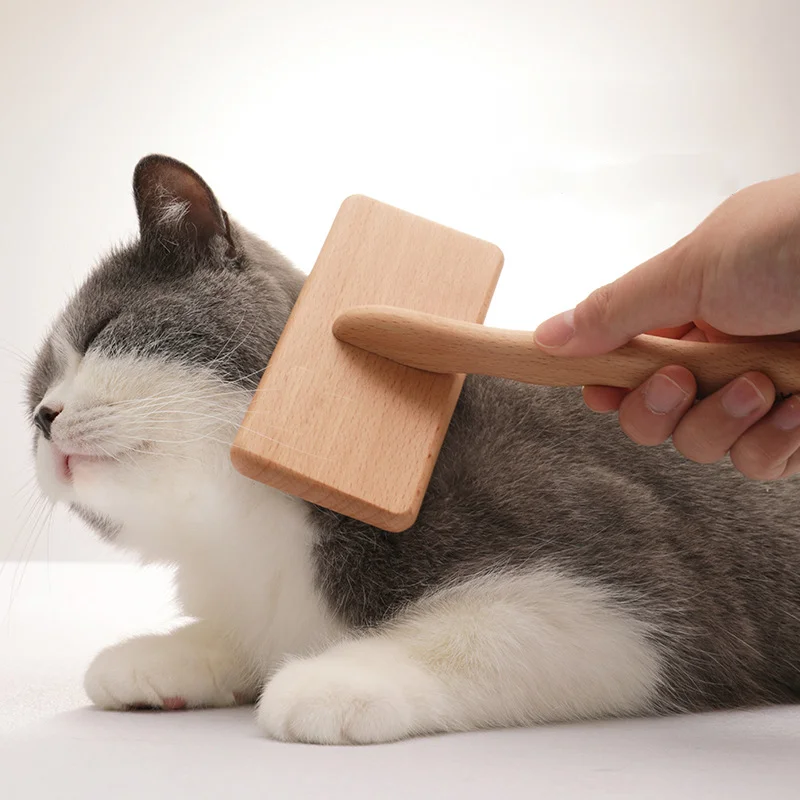 

Pet Cat Comb Dog Comb Pet Hair Removal Brush Airbag Wooden Handle Needle Comb Pet Massages Clean Brush Hair Remover Pet Supplie