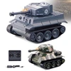 2.4G RC Crawler Type Tank Track High Speed Simulation Mini Remote Control Radio Military Vehicle Armored Car Turret Toy Chariot 1