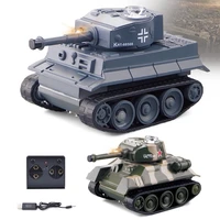 2.4G RC Crawler Type Tank Track High Speed Simulation Mini Remote Control Radio Military Vehicle Armored Car Turret Toy Chariot 1