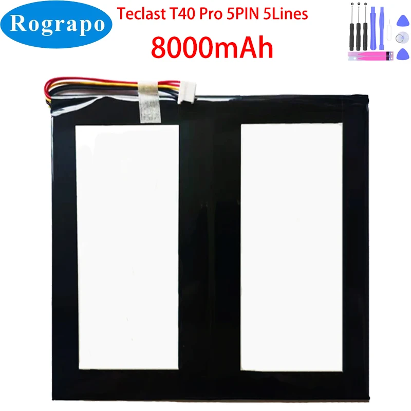 Tablet pc Bateria para Teclast T40 Pro T40pro Fio Plug Novo 3.7v 8000mah