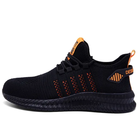 Breathable Work Security Boots Lightweight Steel Toe Cap Protective Sneakers Sport Safety Shoes Casual Shoes for Men
