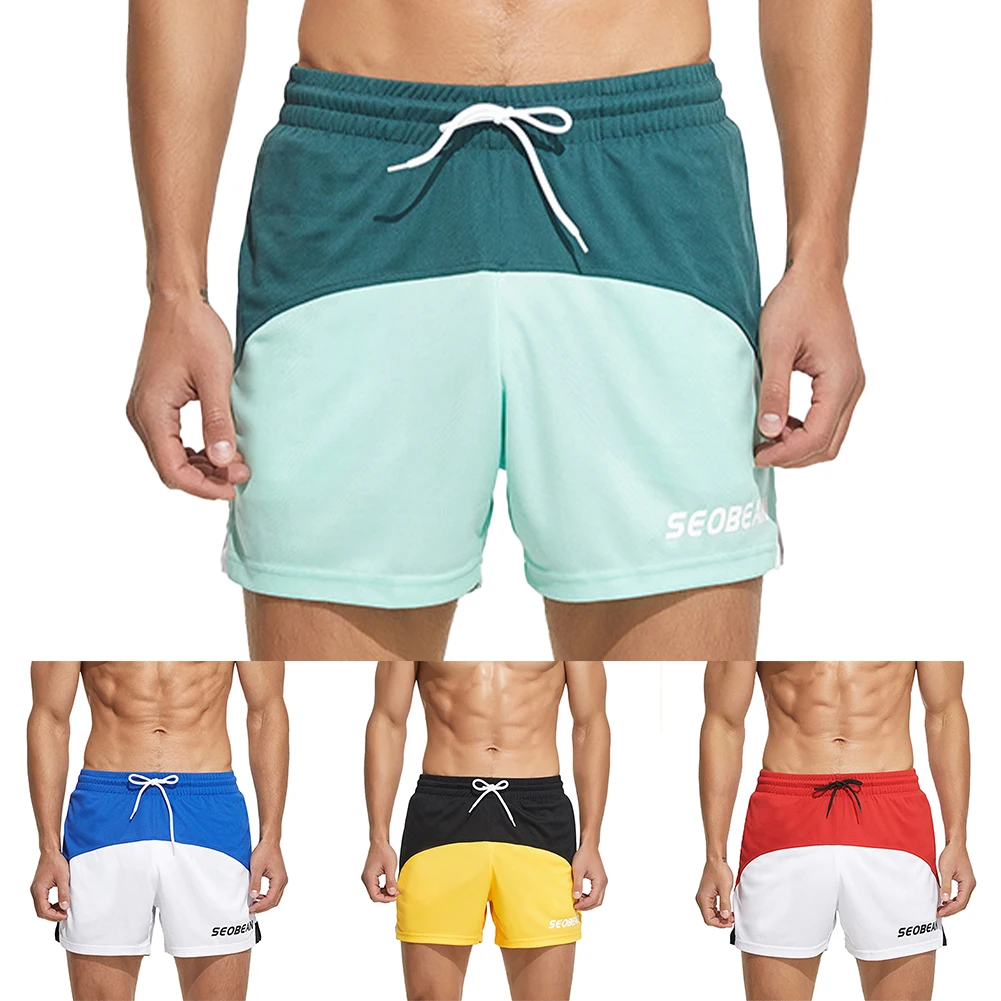 

Mens Running Shorts Tether Gym Athletic Workout Shorts Pocket Simple Pants Trunks Boxers Breathable Sports Tether Soft Boxer