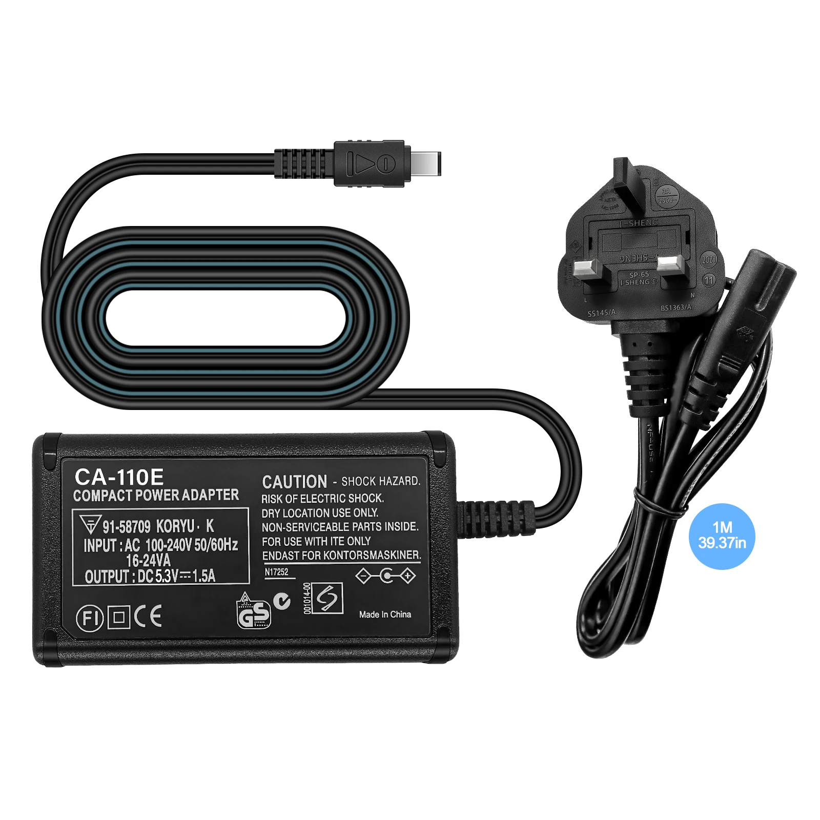EDEKOY CA-110 CA-110E Camera Power Adapter, Providing Power To Canon Cameras, Convenient Power Supply, Plug And Play, Suitable For VIXIA HF R20, R50, R38, R82, M50, M52, MINI, LEGRIA HF R26, R28, R205, R48, R56, MINI Series Models Of Cameras