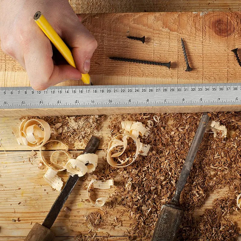 Metal Ruler Non-Slip Ruler With Cork Backing (12 + 18 Inch) Stainless Steel Non-Slip Rulers With Inch And Centimeters stainless steel ruler,drawing ruler,straight ruler