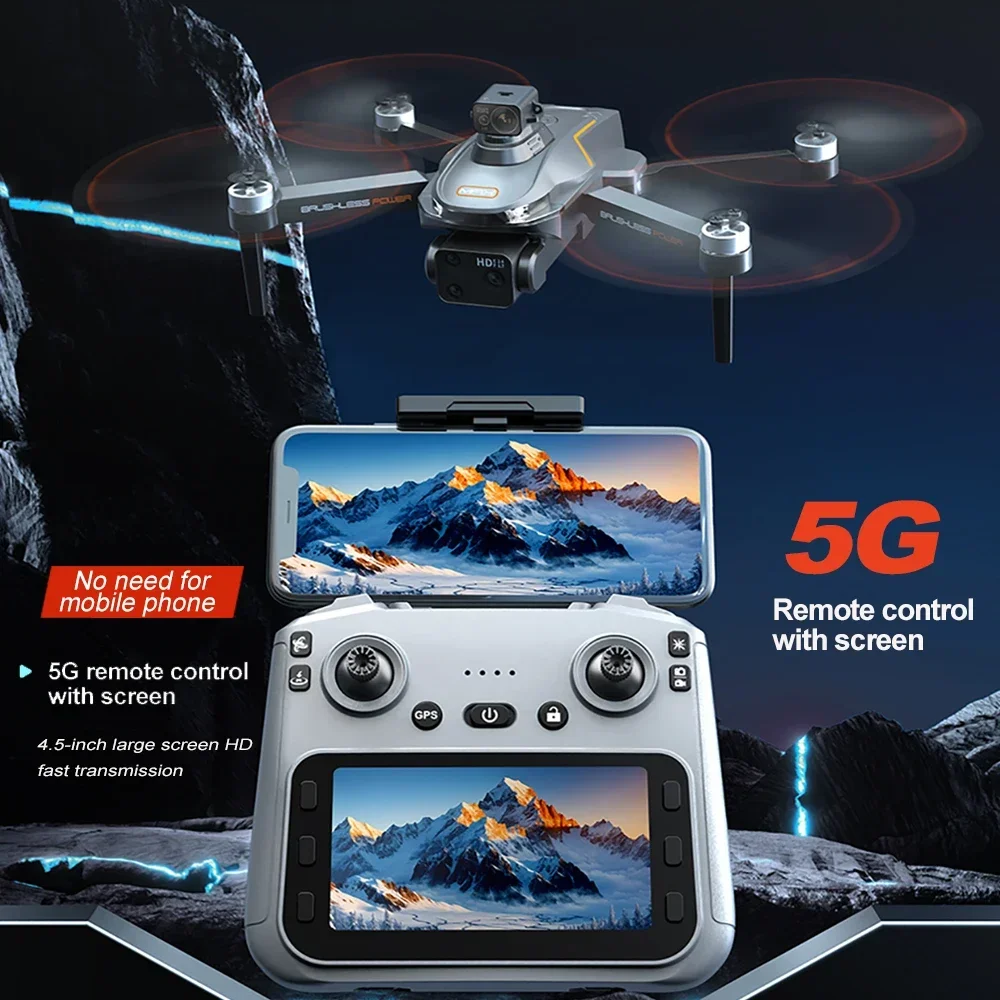 V168 MAX Pro GPS Drone - 8K Camera with Screen Remote & 5G FPV