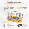 Bundle - Cordless Rotisserie Kit for Grills, Ovens, Smokers - Non-Electric Spit Roaster - Indoor/Outdoor BBQ - Stainless 3