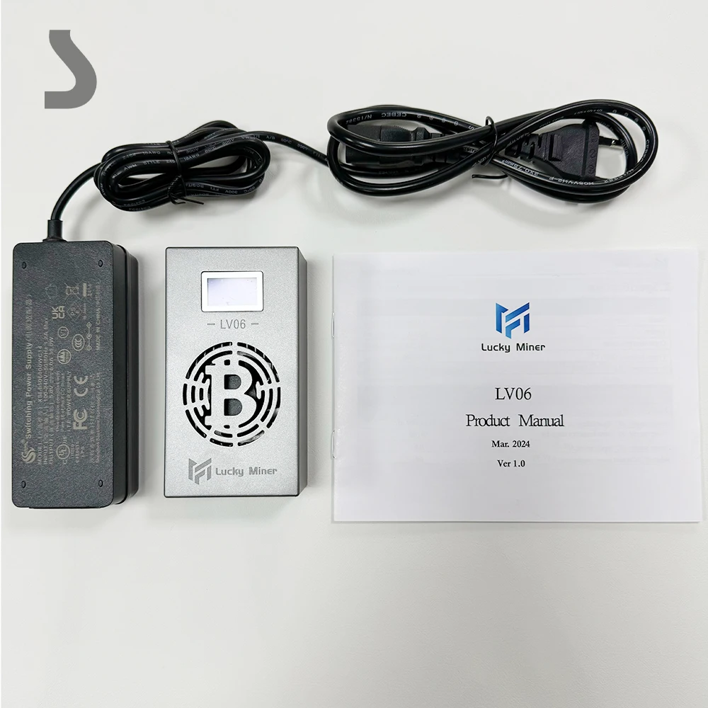 

Lucky miner 06 Bitcoin Miner BTC Lotto Machine 500GH/S Home with Power Supply Hashrate BM1366 ASIC Chip Silent Miner