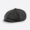 Peaked Cap Retro Octagonal Hat Women's New British Literary Newspaper Children's Hat Men 2020 Autumn And Winter Berets 1