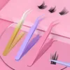 New false eyelash curler novice multi-functional stainless steel eyelash tweezers tool 1