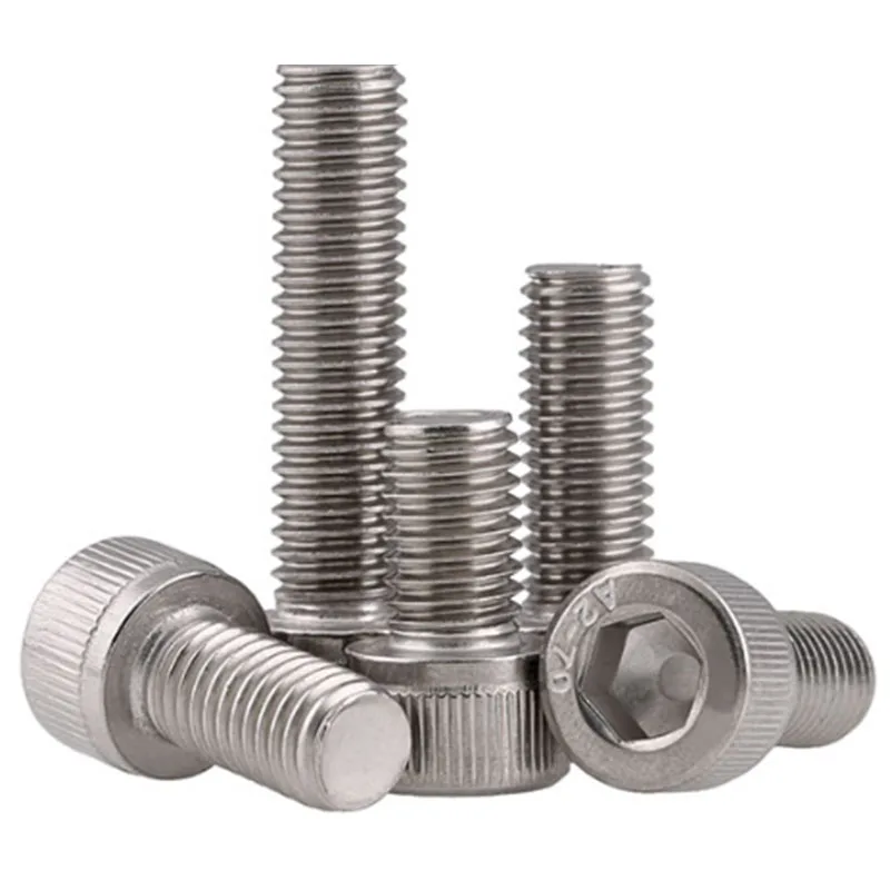 Button Socket Cap Screws 5/16-24 X 1" - Pack Of 6 Steel Fasteners