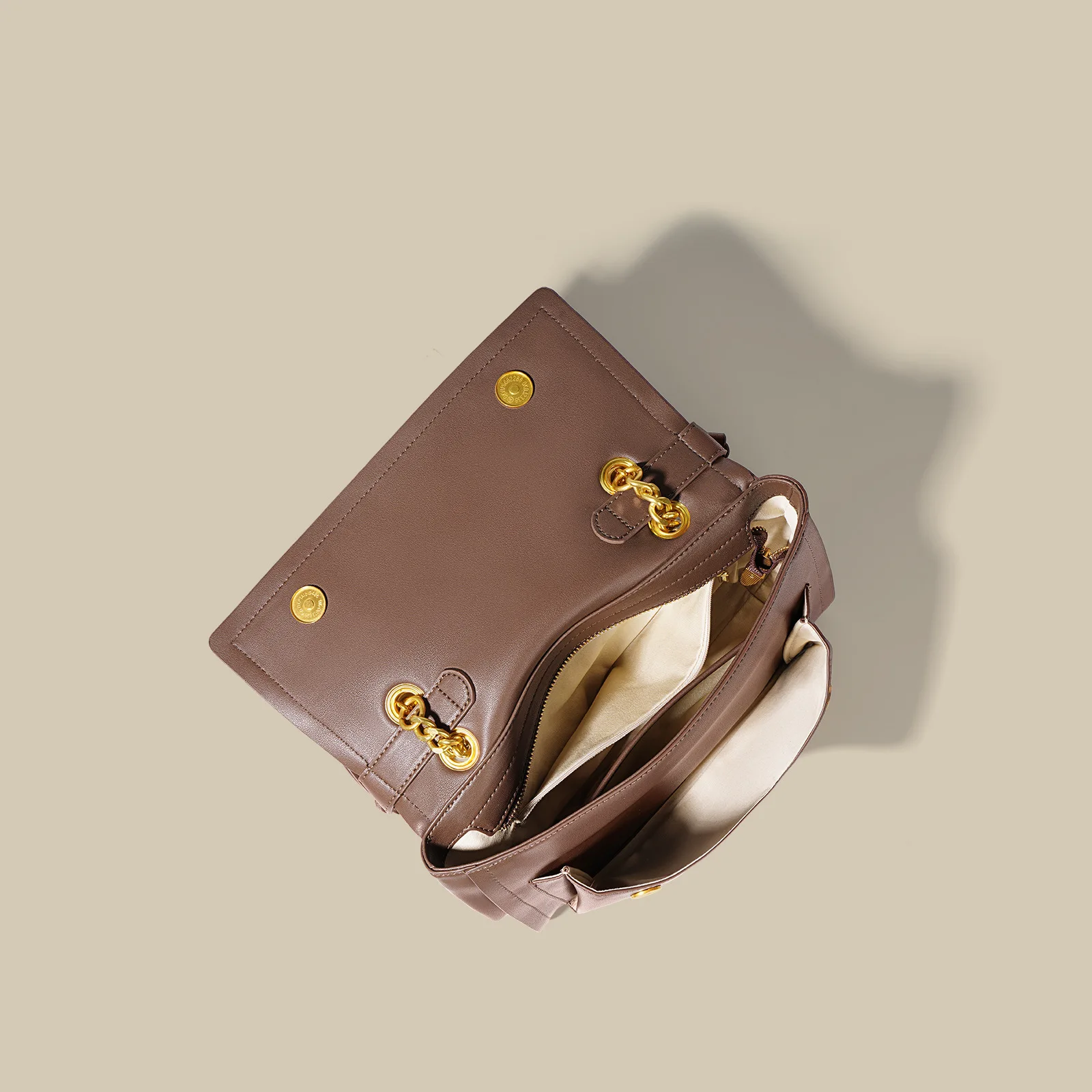 2023 New Arrival Genuine Leather Shoulder Bags for Women Vintage Chain Messenger Bag Designer Luxury Saddle Bag with Zipper