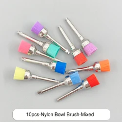 Dental Silicone Polishing Heads for Low-Speed Polishing Tools - Teeth Polisher for Dentistry Lab (12 or 10 Pack) (Colorful Bowl-10pcs)