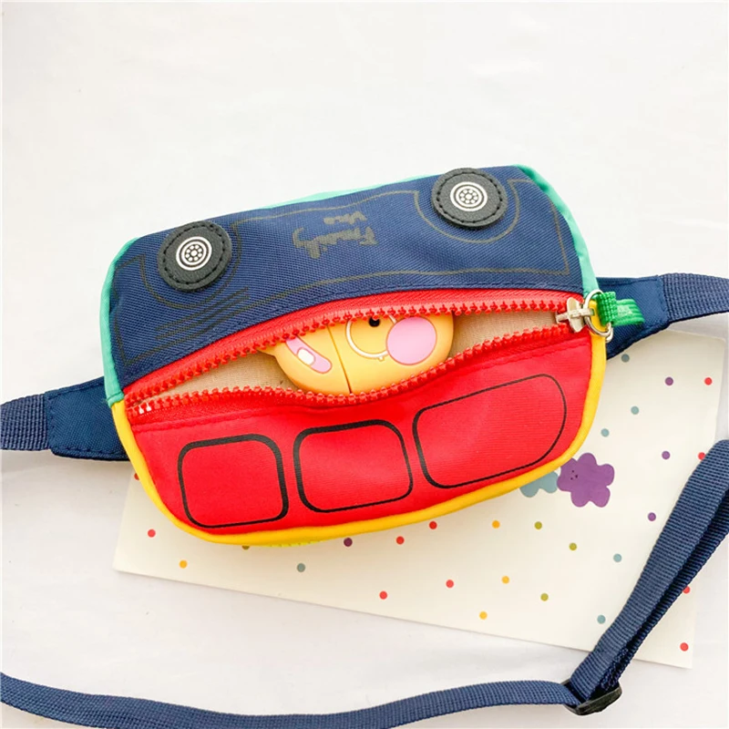 Crossbody Bag for Kids Boy Waistbag for Girl Children Car Style Casual Cute Bag for Girls Boys Small Belt Sweet Shoulder Bags - 4