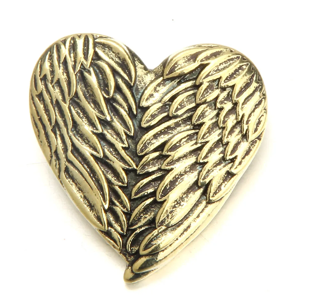 15pcs Angel Wings Love Heart Metal Snap Buttons Fit 18mm Snap Bracelet Button Necklace For Women Men