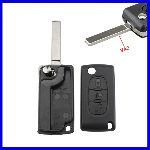 DUDELY funda de llave con tapa de 3 botones para Citroen C4 Grand Picasso  C5 C6 C8, carcasa de mando a distancia de coche, símbolo de luz, hoja VA2,  CE0523 - AliExpress