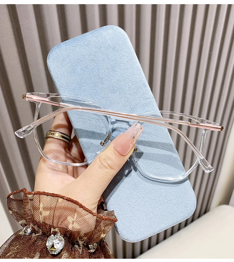 Neue farbwechselnde Anti-Blaulicht-Brillengestelle für modische große Rahmen. Ideal für diejenigen mit milder Myopie.6018 – Detail 17