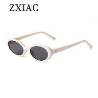 ZXIAC-Lunettes de soleil ovales rétro pour femmes et hommes, vintage des années 90, petite monture, marque de créateur, décontractées, simples, UV400 2