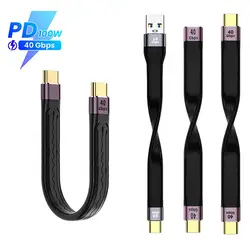 Compact USB - C to USB - C Fast Charging Cable for Laptops and Mobile Phones