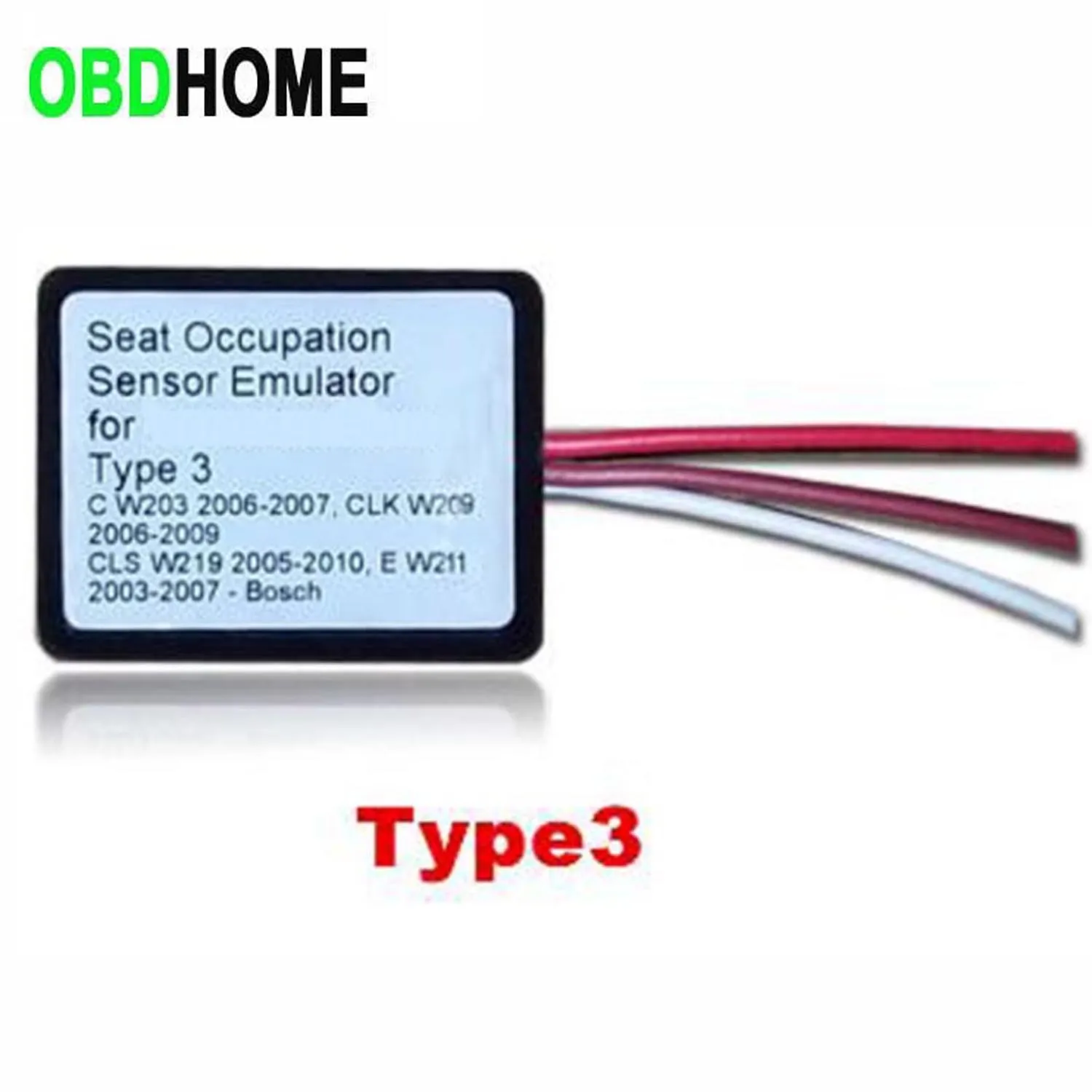 Airbag Reset Tool Type3 MB Sensor SRS Emulator Type 3 Adapter for Mercedes Benz C W203 CLK W209 CLS W219 E W211 Seat Emulator Airbag Reset Tool