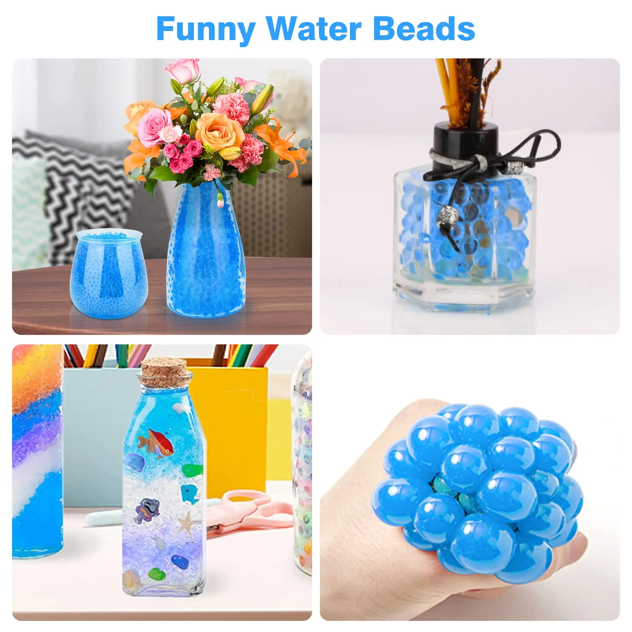 ORBEEZ 10000 PCS WATER CRYSTAL GIFT DECORATION blue VASE FILLER