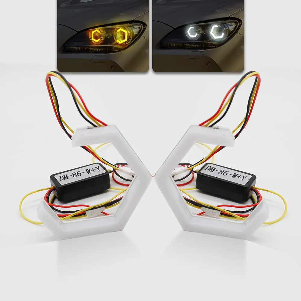 9Halo DRL LED Headlights with Daytime Running Lights