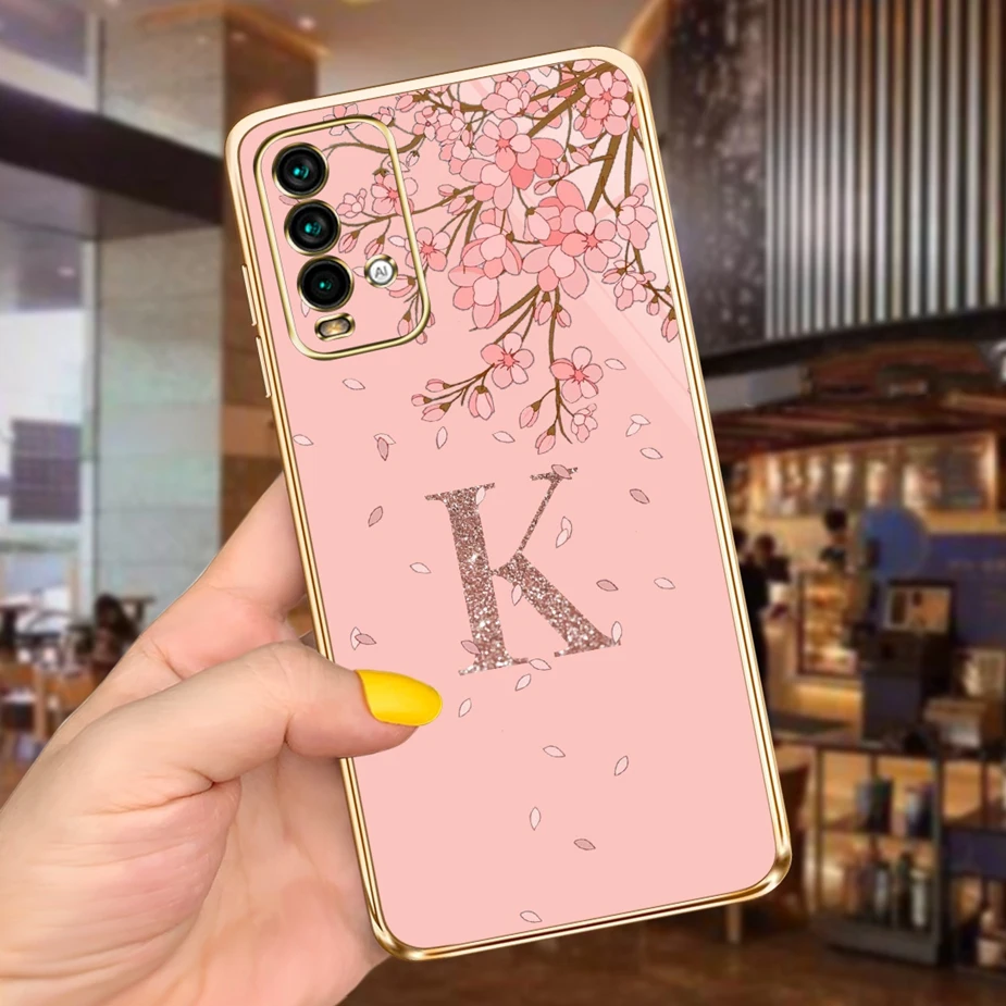 Cute 26 Letters Soft Slim Plating Phone Case Bumper - Stylish Back Cover s