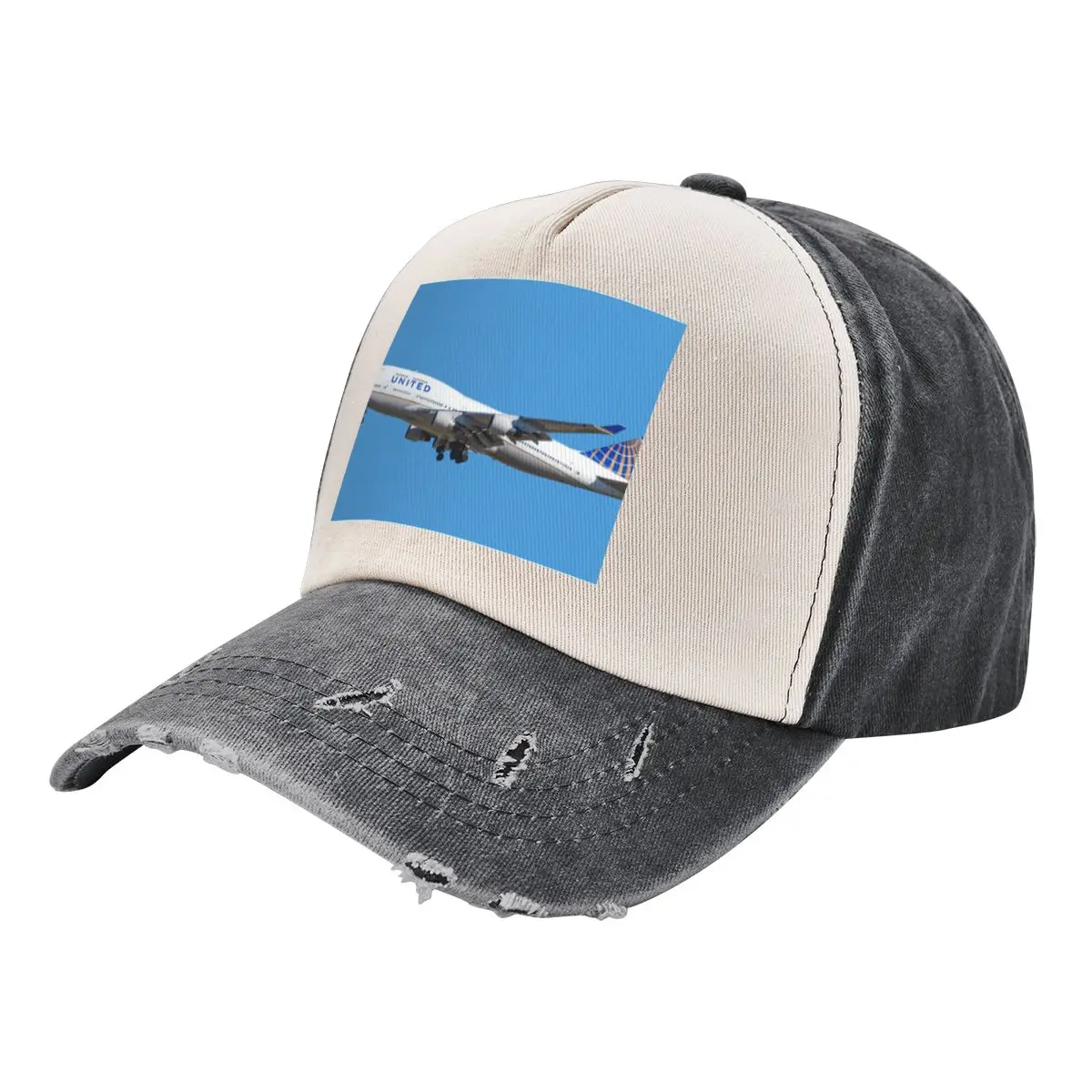

Boeing 747 United Baseball Cap hard hat New In The Hat Men Hats Women's