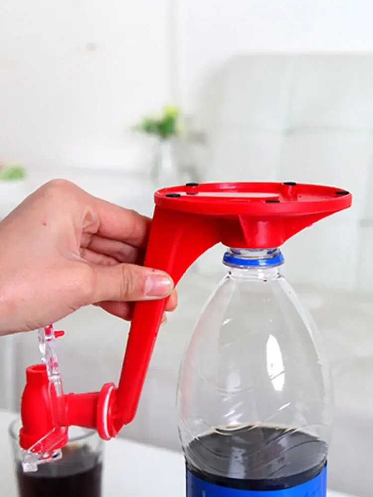 Side angle of the carbonated beverage machine showing its spout