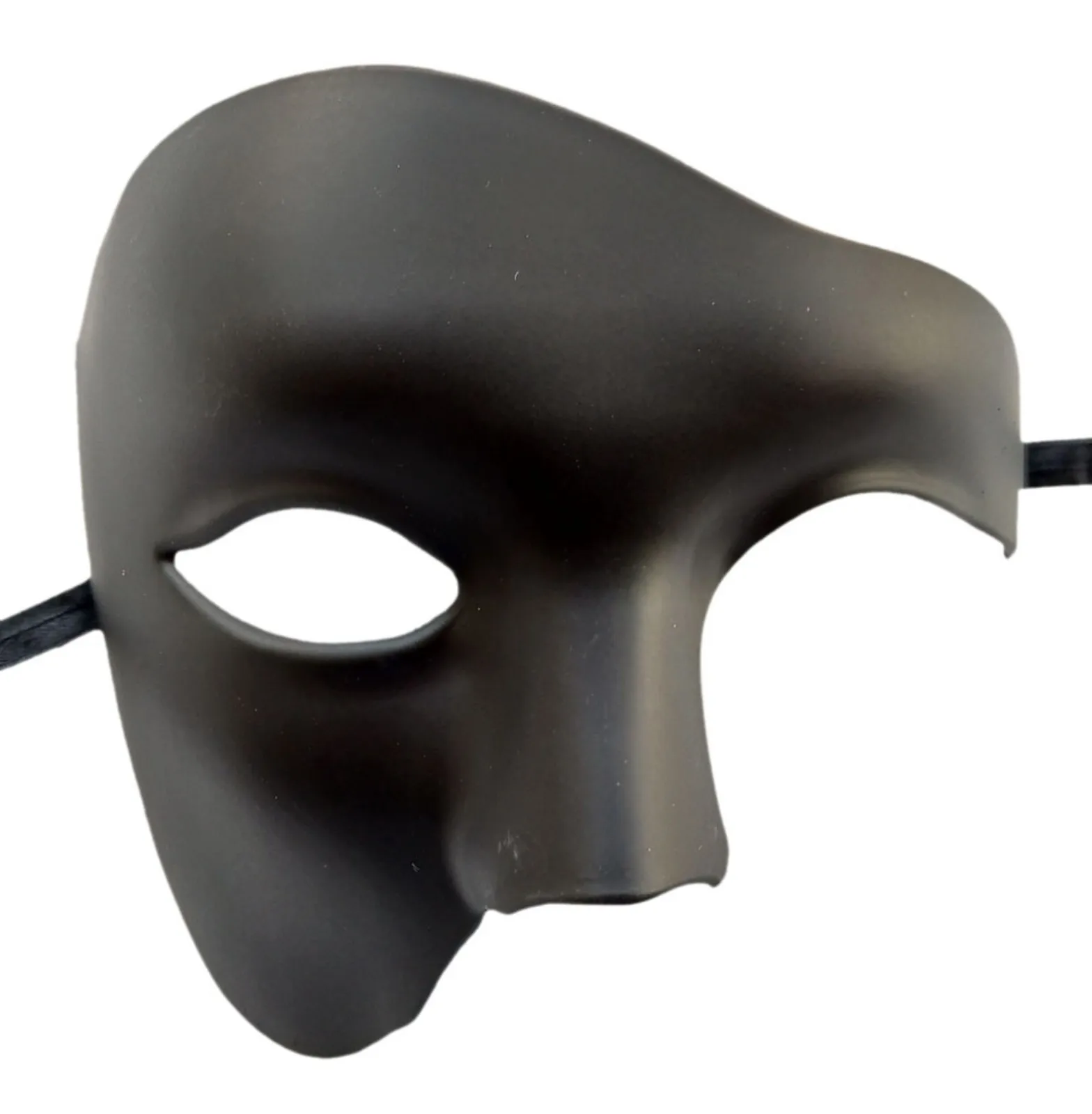 Mannen Vrouwen Maskerade Masker, Venetiaanse Rome Half Gezicht Ogen Maskers Mardi Gras Thema Party Kostuum Cosplay Sets-One Size Past Meest (Puur Zwart-6 stuks