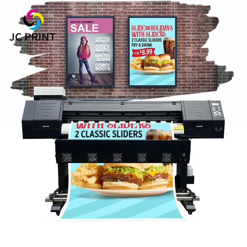 High-resolution 1.3m 1.6m XP600 I3200 Head Eco Solvent Printer Flex Banner Printer for Outdoor Advertising