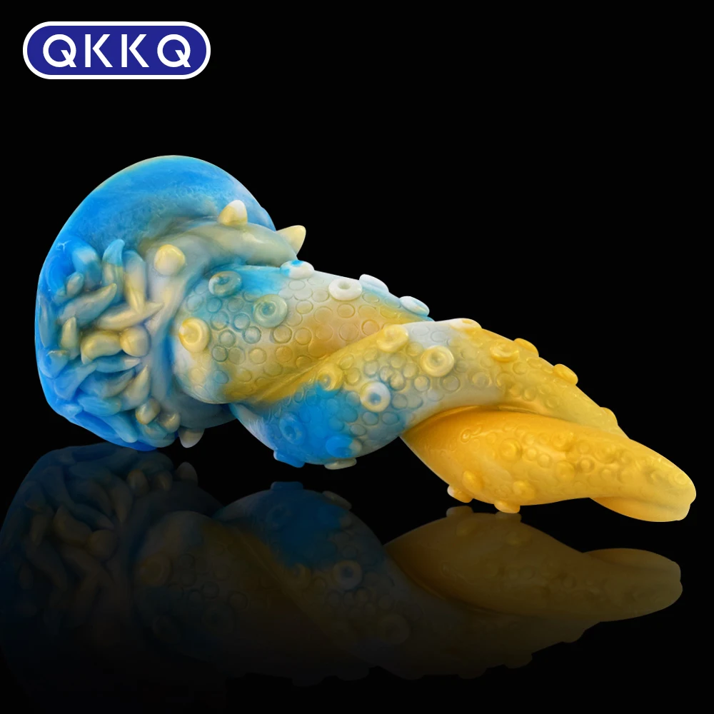 QKKQ-Dildo Tentáculo de Fantasia para Homens e Mulheres, Ventosa Animal ...